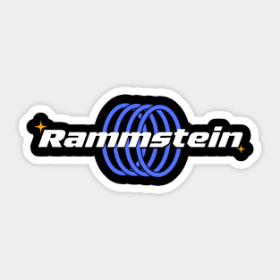 Rammstein // Blue Ring Sticker